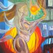 Woman, Sun, and Fire